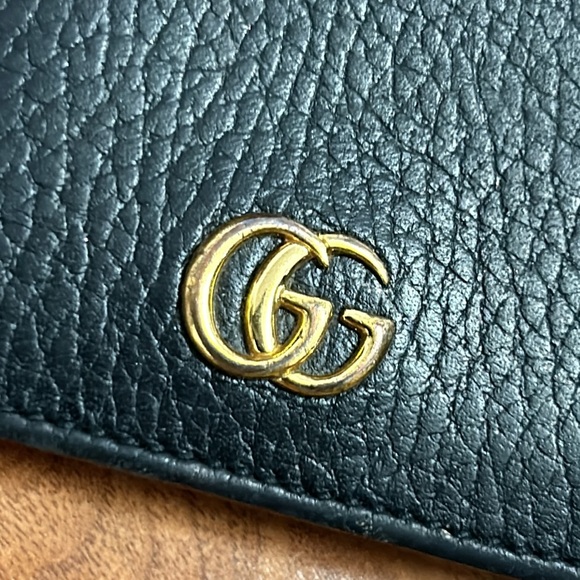 Authentic Gucci Leather Card Holder Snap Wallet - Picture 3 of 16